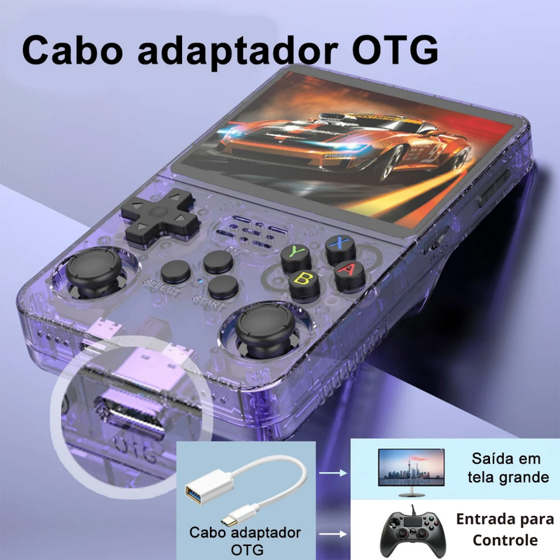 Mini Game Retro R36S 64GB 15 Mil Jogos