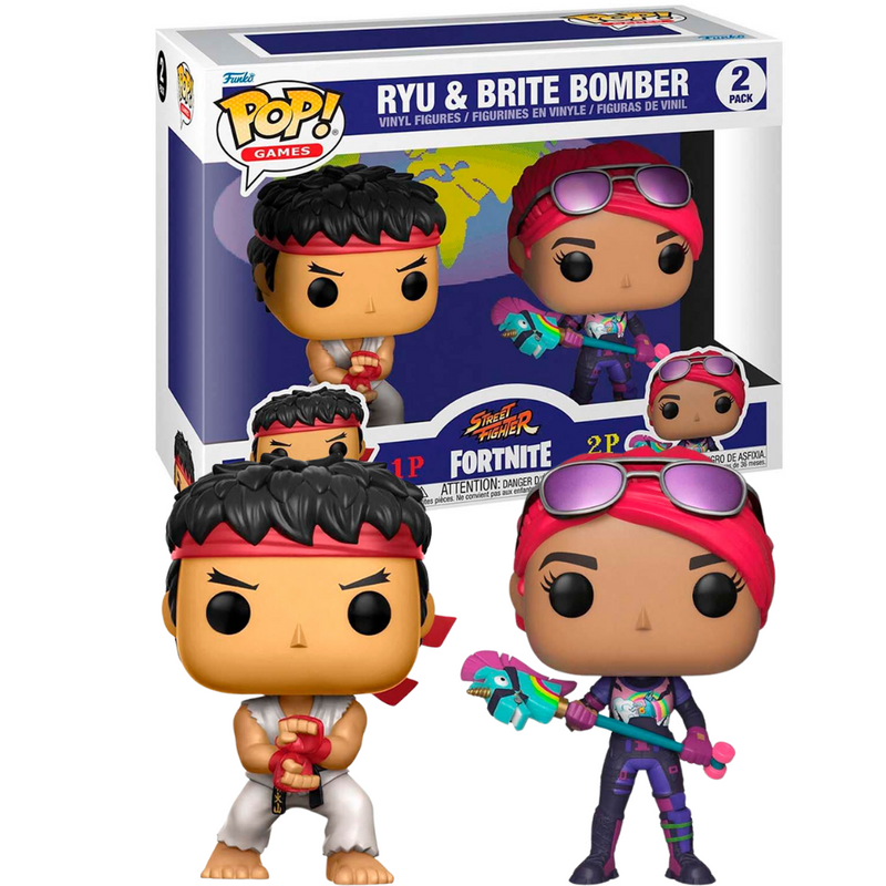 Funko POP! Fortnite Ryu & Brite Bomber Pack