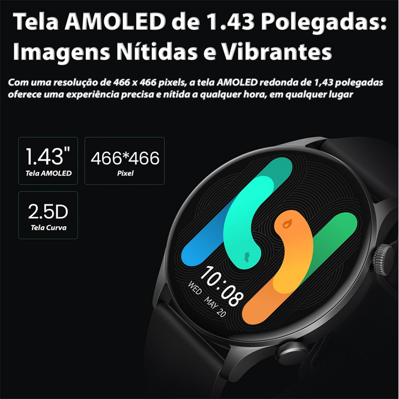 Smartwatch HAYLOU Solar Plus RT3 1.43" AMOLED